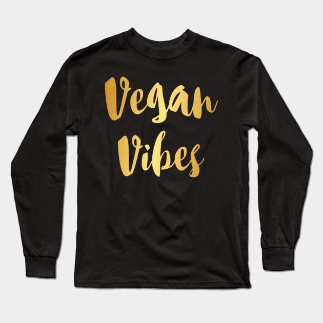 Vegan vibes Long Sleeve T-Shirt by captainmood